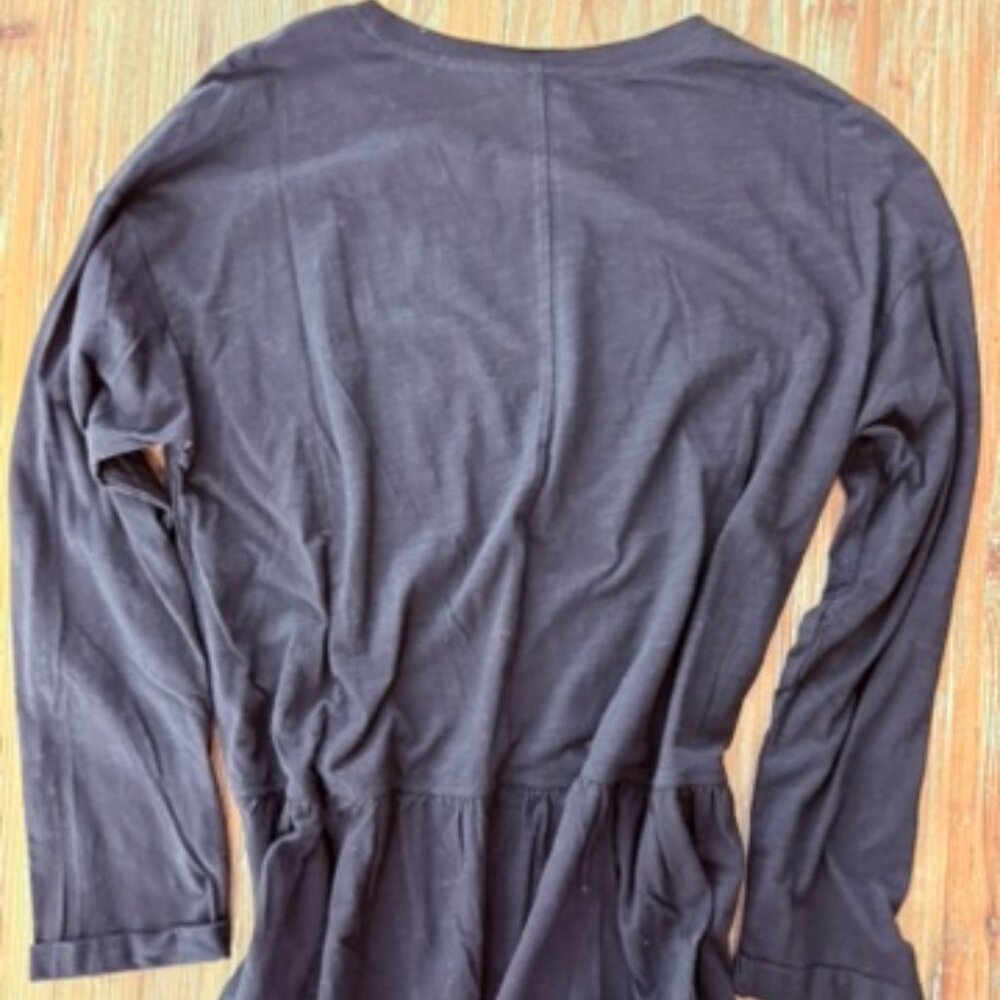 New Black Cotton Bleu Top - Picture 4 of 4